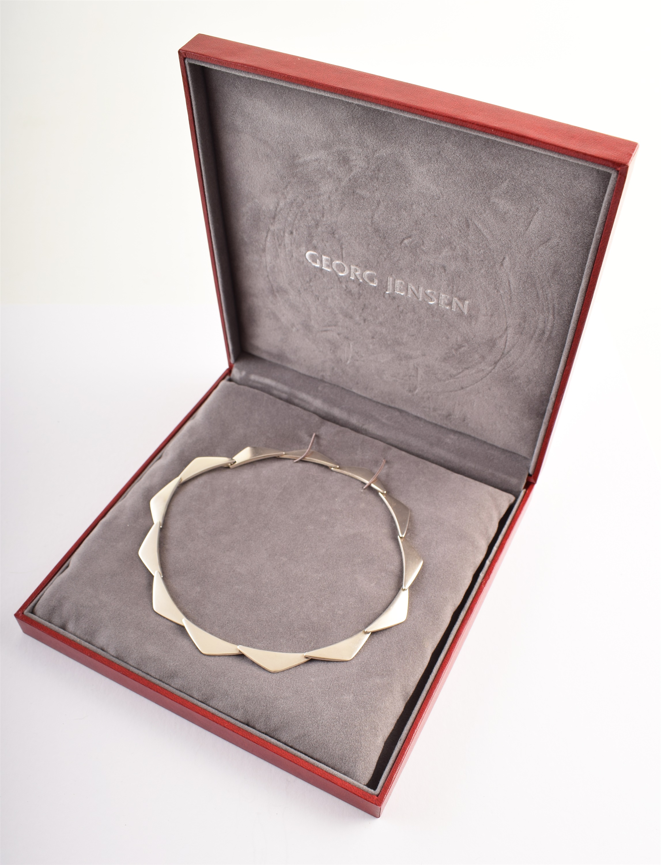 Georg Jensen 'Peak' silver necklace by Bent Gabrielsen - Image 2 of 2