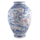 Large Dutch Delft 19th century vase