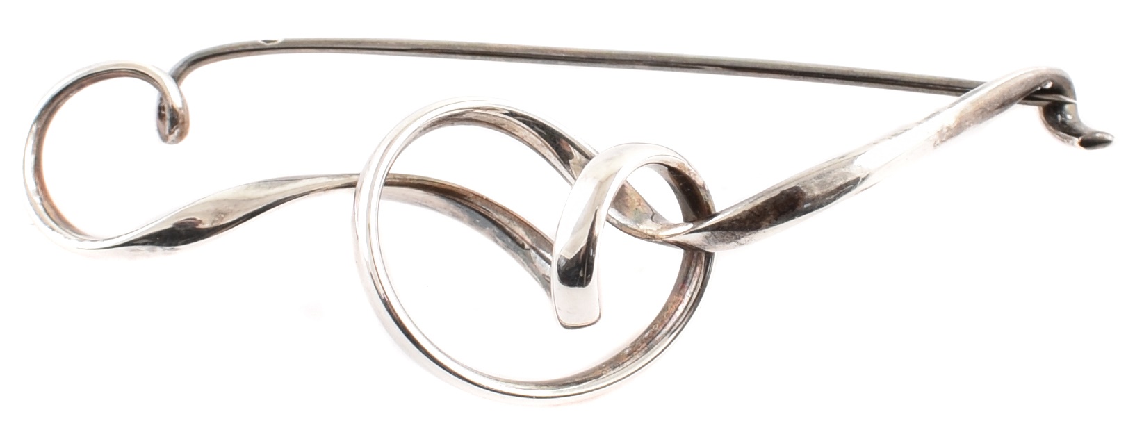 Georg Jensen "Forget Me Knot" silver brooch by Vivian Torun