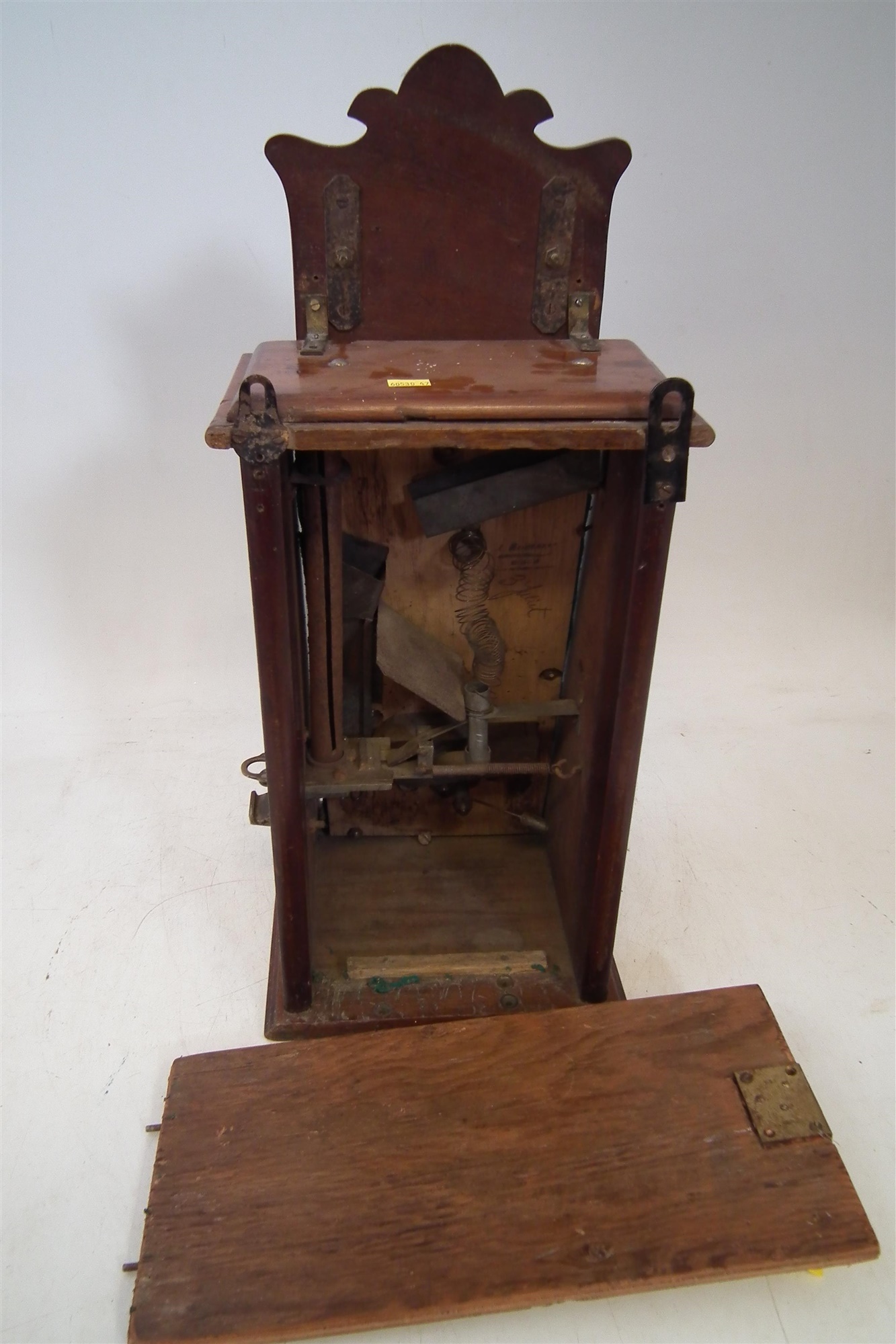 French slot machine, stamped inside A Bessmann, working off a 10c coin, with key, 55cm high - Image 8 of 8