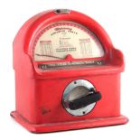 Mercury Athletic Scale 1c slot machine, finished in red 43cm high We sell as seen and without