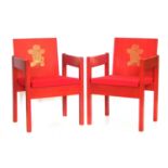 Pair of Prince of Wales 1969 Investiture chairs