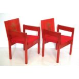 Pair of Prince of Wales 1969 Investiture chairs