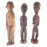 African Baule Asie Usu figure, a figure of a lady and also one other