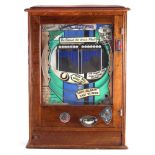 Wondermatic 'Quick Returns' penny slot pinball machine, with two keys, 88cm high. The machine