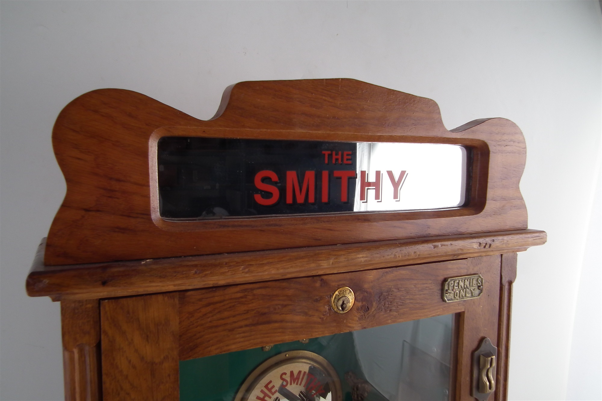 The Smithy penny slot flick machine reproduction, with four keys, 68.5cm high The machine appears to - Image 3 of 6