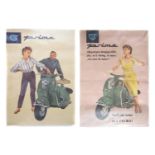 Two NSU Prima posters, printed in Germany, 59cm (23") x 42cm (16").