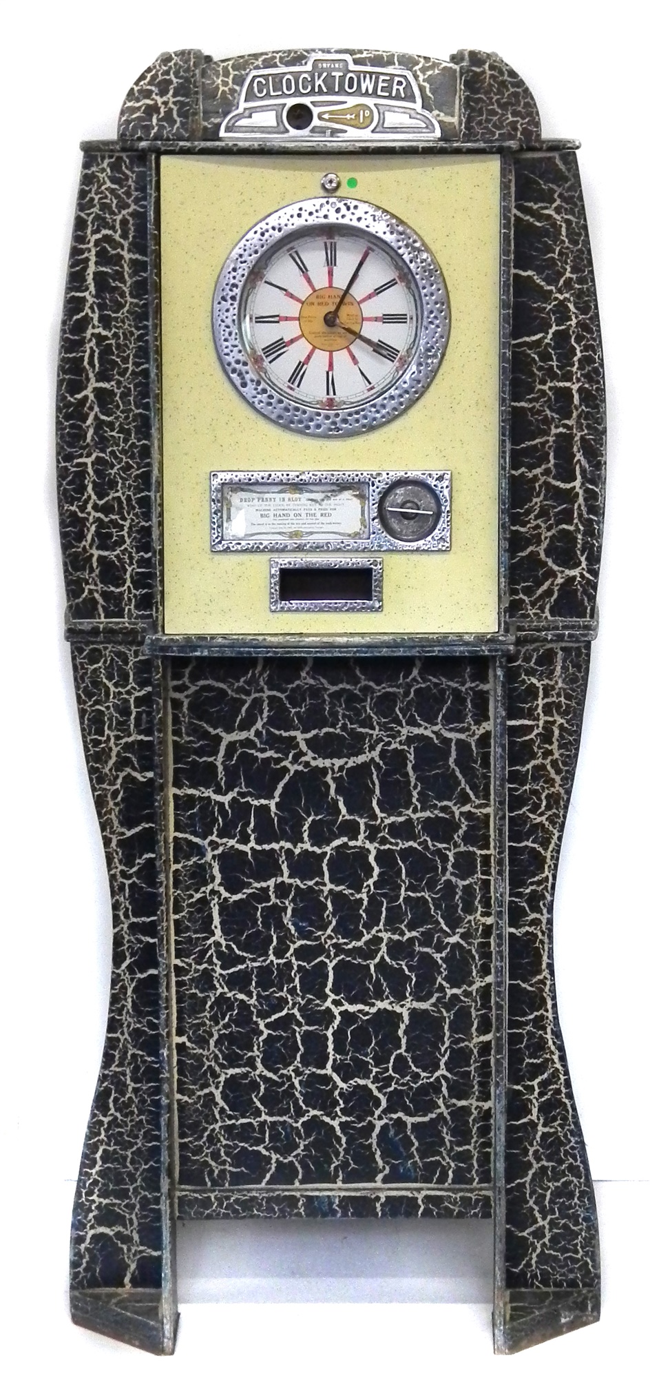 Bryans Clock Tower Quadmatic penny slot machine arcade set, fitted with four clock machines, three - Image 2 of 15