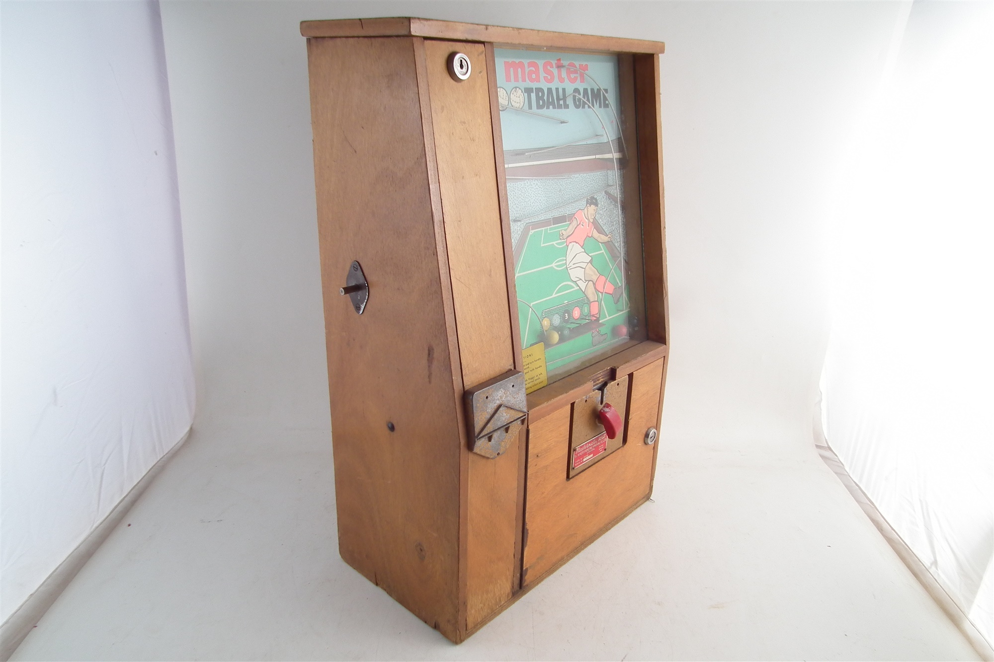 Mastermatic 'Master Football Game' penny slot machine, with five coloured balls, no keys, 66cm - Image 2 of 7