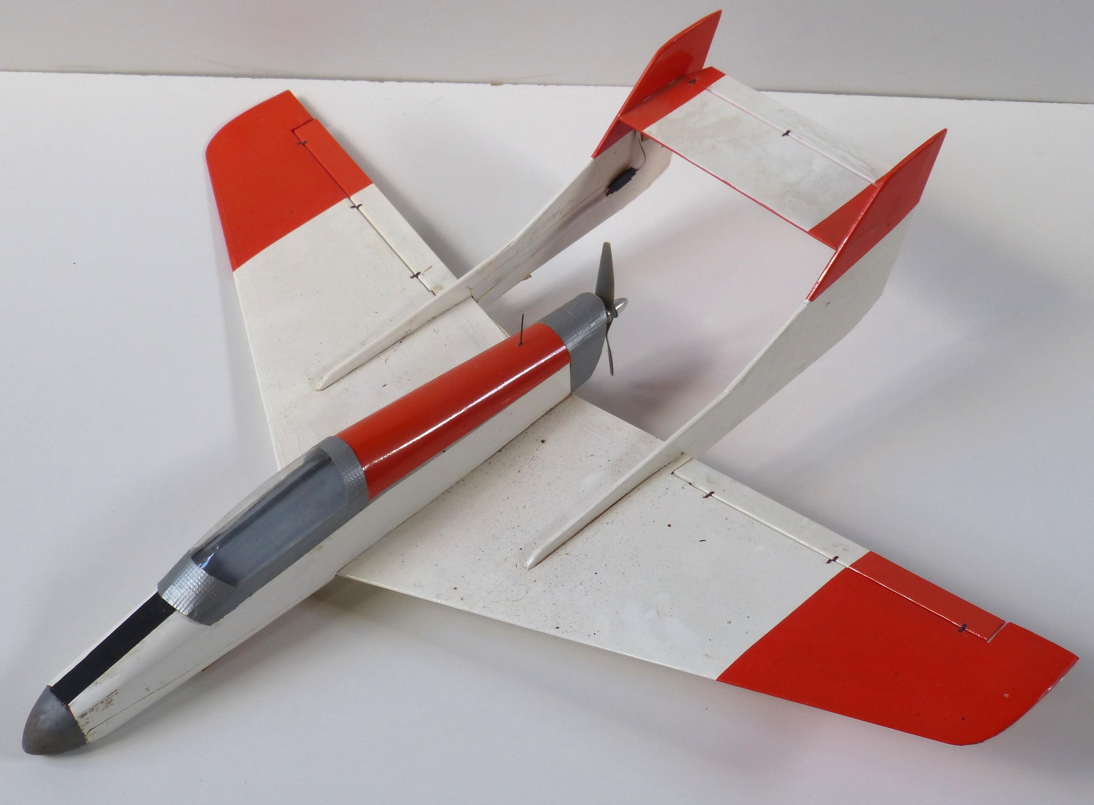 Remote control jet plane (needs transmitter and receiver).