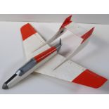 Remote control jet plane (needs transmitter and receiver).