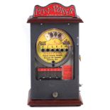Play Poker 'Game of Skill' reproduction counter top slot machine , working off 1 cent coins, with