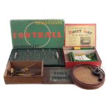 Vintage games, to include Table Football tinplate game in box, Midget Golf in box, Table Croquet