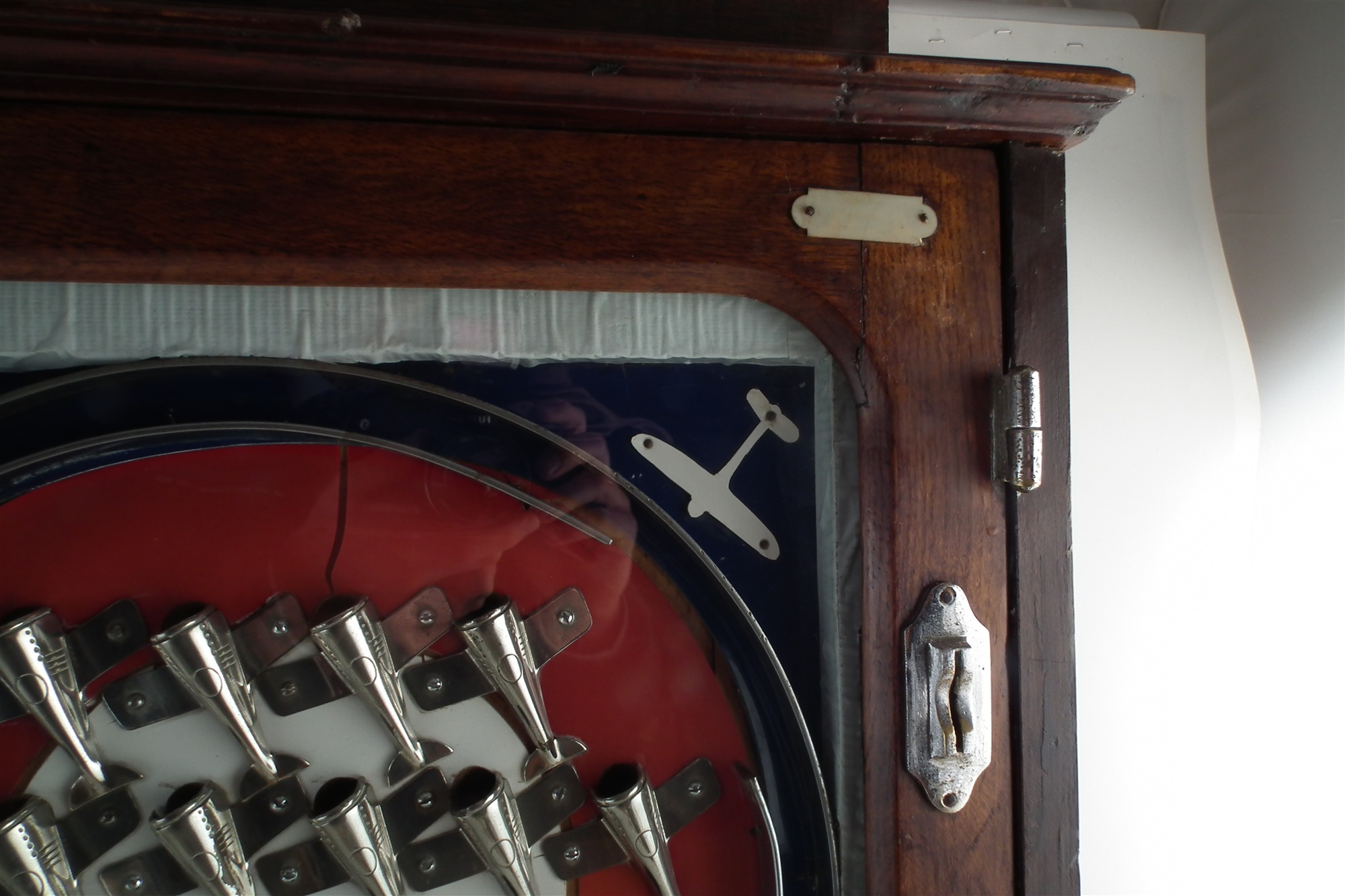 Oliver Whales 'Target for To-Night' penny slot machine, with twenty chromed fighter aircraft cups, - Image 7 of 14