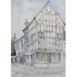 Three paintings by Haydn Jones and Walter Roberts depicting Jepson's, Nantwich (3).