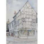 John Haydn Jones (1923-1997), "Church Lane, Nantwich", signed and titled, dated 1987 on artist's
