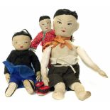 Two mid 20th century oriental style dolls Condition reports are not available for Interiors Sale