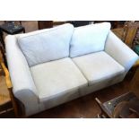 Abbey mushroom two seater settee. Condition reports are not available for Interiors Sale