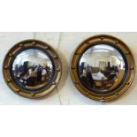 Two 19th century style convex wall mirrors. Condition reports are not available for Interiors Sale