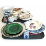 Collection of early 19th century cream ware, pearl ware and pottery (damages to most pieces).