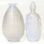 Jobling perfume bottle together with a Sabino glass vase. Condition reports are not available for
