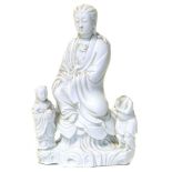Chinese Blanc de Chine figure group. Condition reports are not available for Interiors Sale