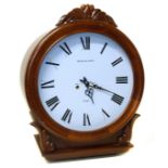 Victorian design wall clock with 31 day movement, striking on two gongs, 17" white dial,