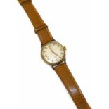 9cg gold Accurist Gent's wristwatch circa 1950. Condition reports are not available for Interiors
