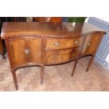 Regency style mahogany and inlaid sideboard, 152cm wide. Condition reports are not available for