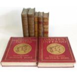 Two volumes Dante's Purgatory and Paradise (illustrated by Gustave Dore), Coxe's Life of Sir