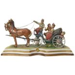Capodimonte horse and carriage group after Merli Condition reports are not available for Interiors