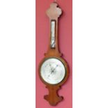 19th century mahogany banjo barometer. Condition reports are not available for Interiors Sale