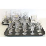 Large collection of 19th century drinking glasses, (40) Condition reports are not available for