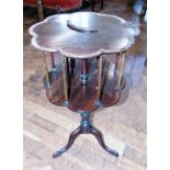 Edwardian mahogany two self wine table. Condition reports are not available for Interiors Sale