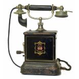 Jydsk (Telefon Aktieselskab) vintage telephone with winding action. Condition reports are not