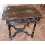 17th century oak side table Condition reports are not available for Interiors Sale