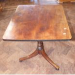George III mahogany tripod table, 64 x 57cm top. Condition reports are not available for Interiors