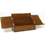 Victorian oak sloping stationary box Condition reports are not available for the Interiors Sales.