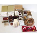 A collection of dolls head furniture, boxed and loose Condition reports are not available for the