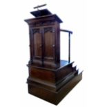 Late 19th century oak pulpit.