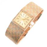 A Lady's 9ct three-colour gold Bueche Girod bracelet watch.