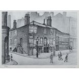 After L.S. Lowry, "Great Ancoats Street", signed print.