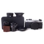 Voigtlander Bessa-L with color-skopar 21mm F.4.MC lens and various accessories