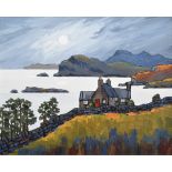 David Barnes, "Near Ardmair in the Highlands", oil.