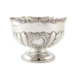 A small silver rose bowl, marks for William Aitken, Birmingham, 1906 gross weight 12.35ozt