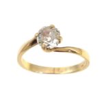 A diamond solitaire ring,