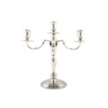 A 1970s Mappin & Webb silver candelabra,