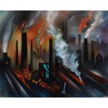 David Wilde, "All the Fumes of Heavy Industry", acrylic.