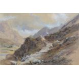 Grace H. Hastie, "In the Pass of Llanberis", watercolour.