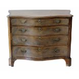 George III mahogany dressing chest.